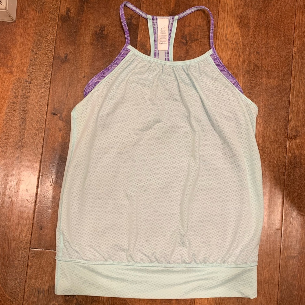 ivivva turquoise and purple tank top